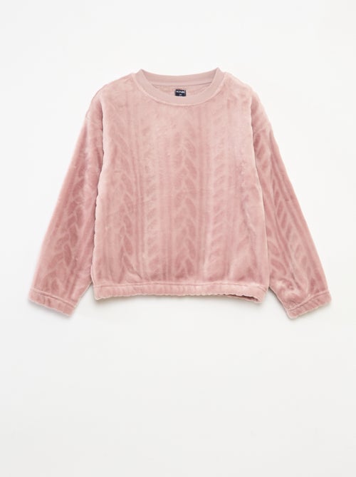 Zachte, effen, tweedelige pyjama - Kiabi