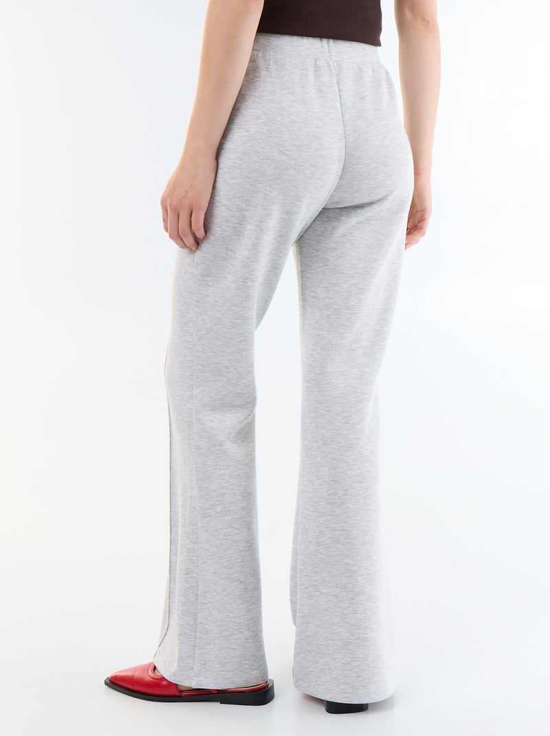 Zachte flare broek Grijs - Kiabi