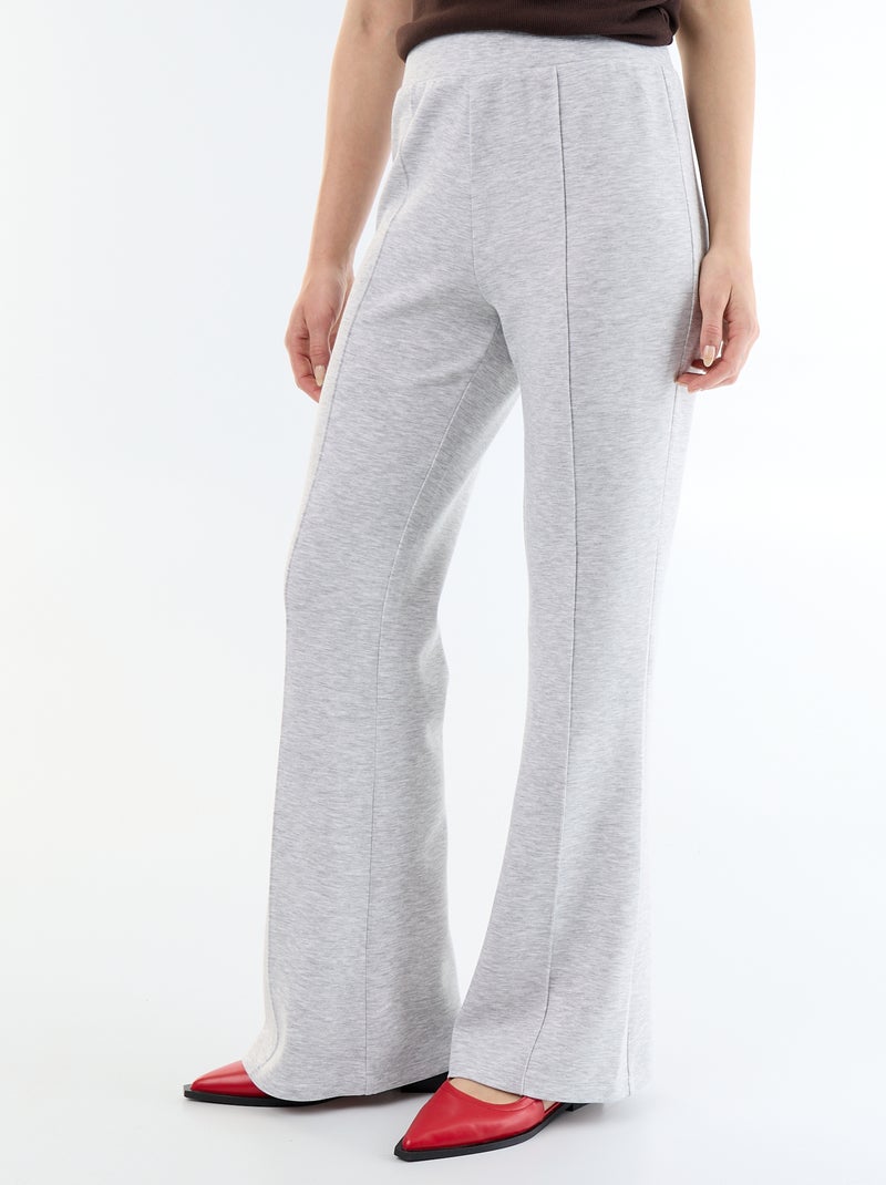 Zachte flare broek Grijs - Kiabi