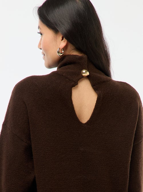 Zachte trui met sieraadsplit op het rugpand - Kiabi