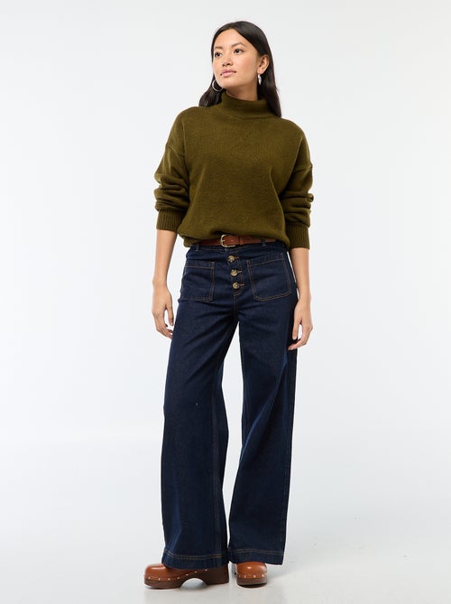 Zachte trui met sieraadsplit op het rugpand - Kiabi