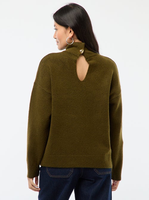 Zachte trui met sieraadsplit op het rugpand - Kiabi