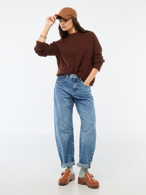 Zachte trui van mohair en wol - Kiabi