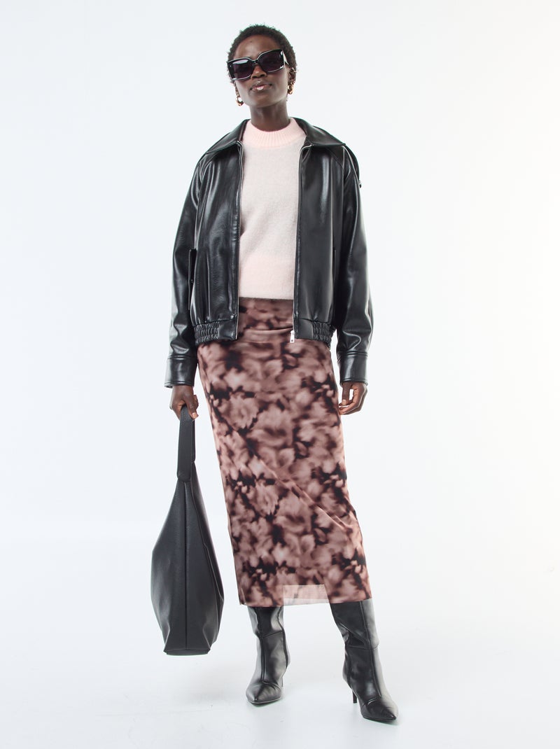 Zachte trui van mohair en wol Rose - Kiabi