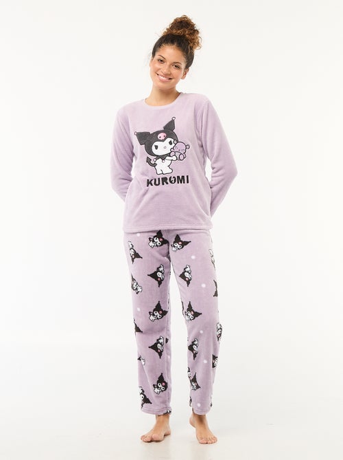 Zachte tweedelige pyjama 'Kuromi' - Kiabi Zachte tweedelige pyjama 'Kuromi' - Kiabi