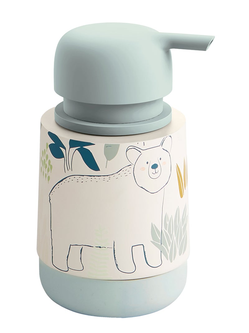 Zeepdispenser wit / blauw - Kiabi