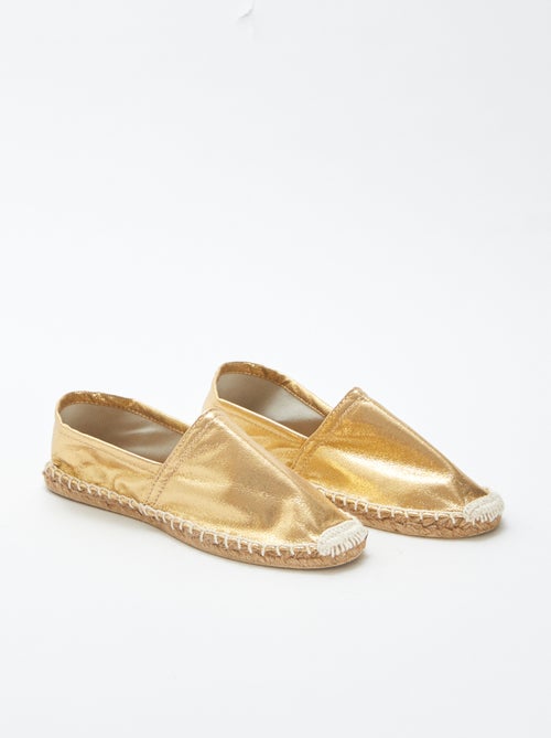 Zilverkleurige espadrilles - Kiabi