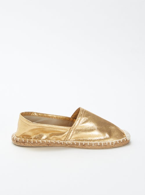 Zilverkleurige espadrilles - Kiabi