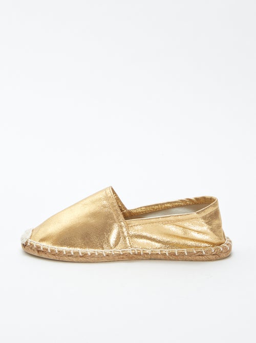 Zilverkleurige espadrilles - Kiabi