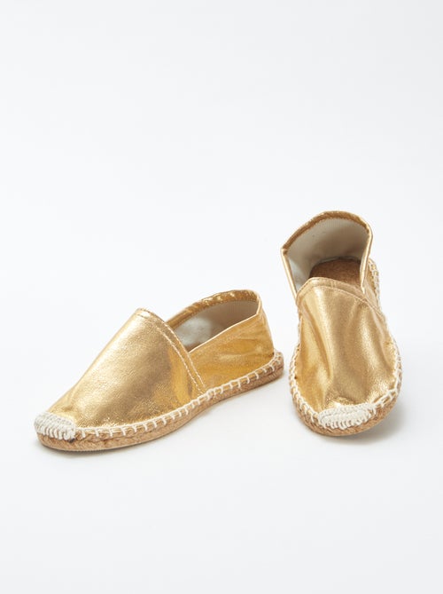 Zilverkleurige espadrilles - Kiabi