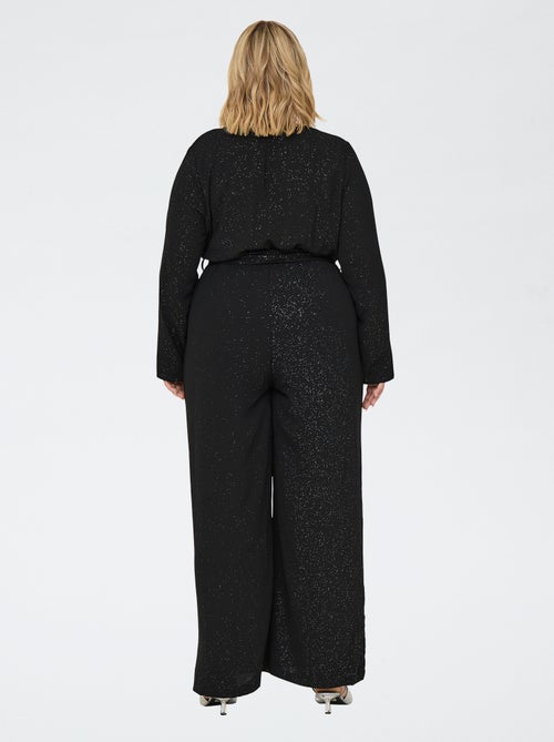 Zilverkleurige jumpsuit met ceintuur 'Only Carmakoma' - Kiabi