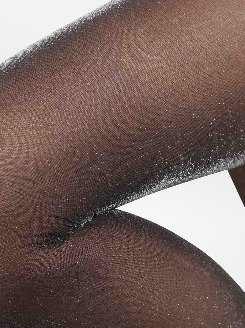 Zilverkleurige panty 'DIM' 26D ZWART - Kiabi