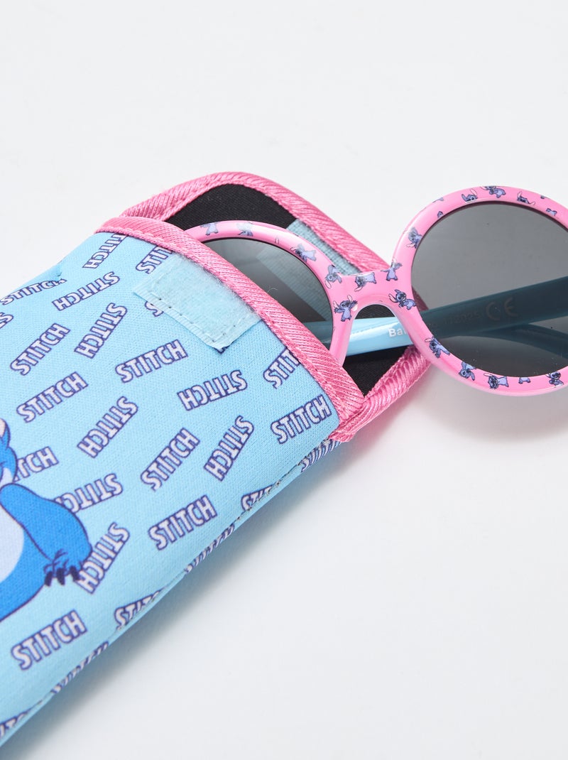 Zonnebril 'Disney' 'Stitch' + etui Rose - Kiabi