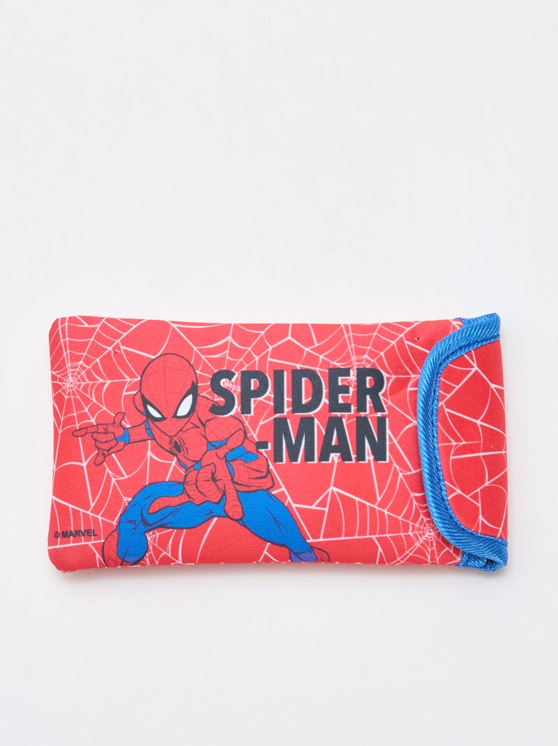 Zonnebril 'Marvel' 'Spiderman' met animatie + etui Rood - Kiabi