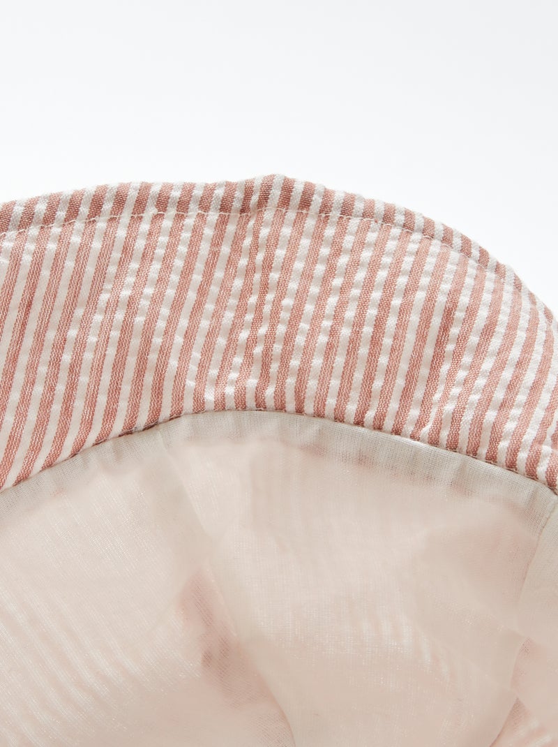 Zonnehoedje van wafeltricot ROSE - Kiabi