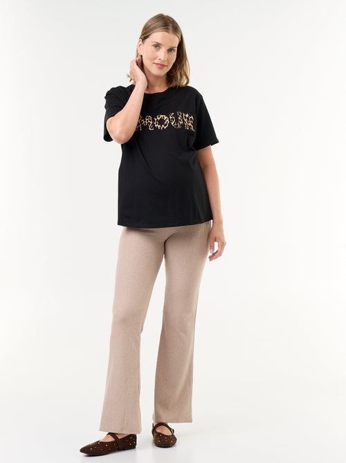 Zwangerschaps bootcut legging - Kiabi