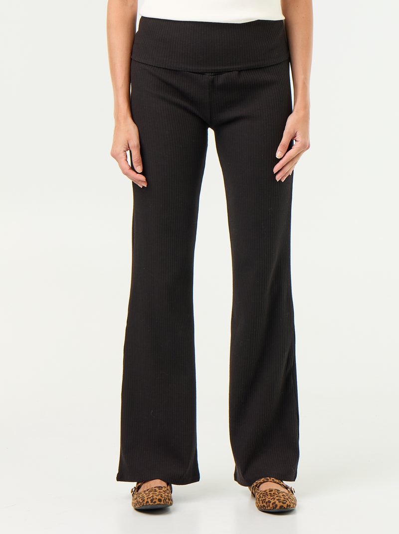 Zwangerschaps bootcut legging Zwart - Kiabi