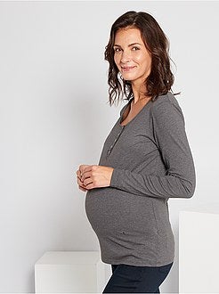 Zwangerschaps-T-shirt 'Ecodesign' - Kiabi