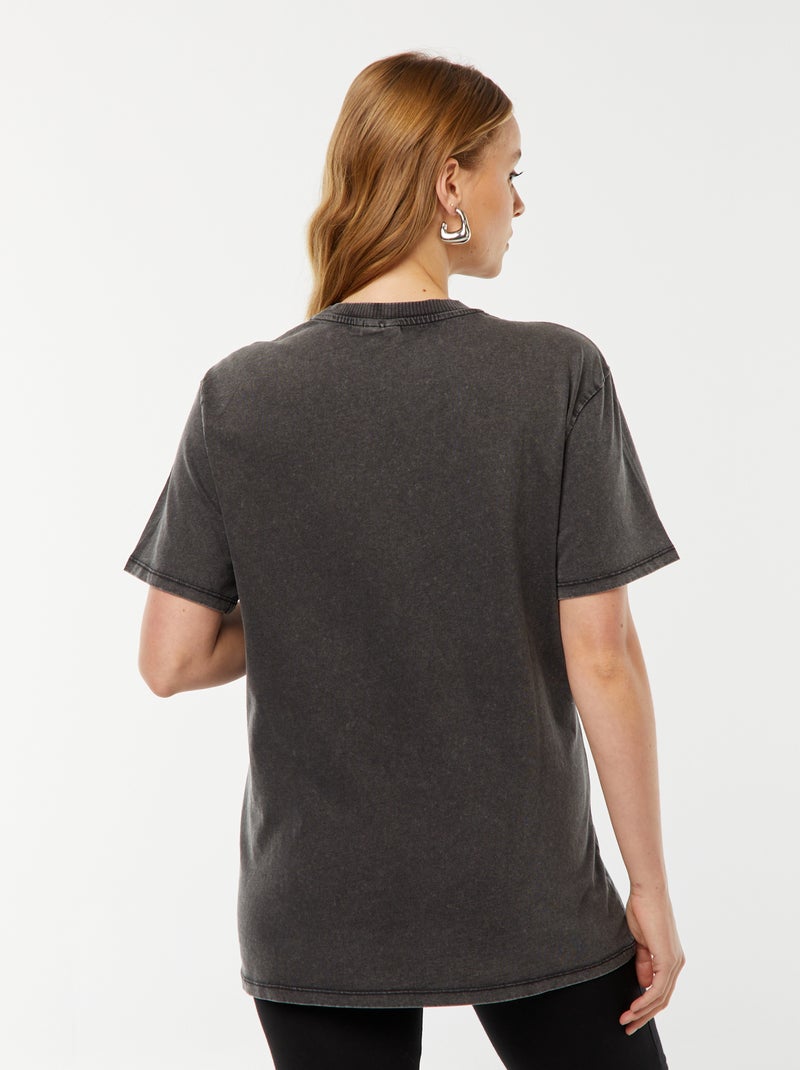 Zwangerschaps-T-shirt met kort mouw 'Only Maternity' ZWART - Kiabi