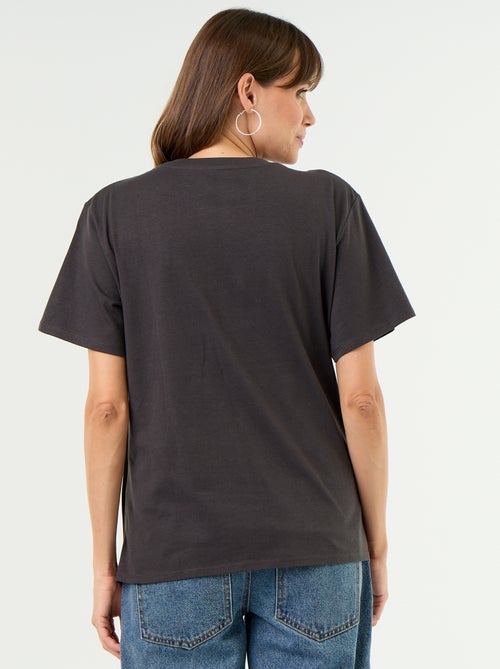 Zwangerschaps-T-shirt met print - Kiabi