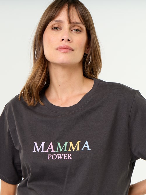 Zwangerschaps-T-shirt met print - Kiabi