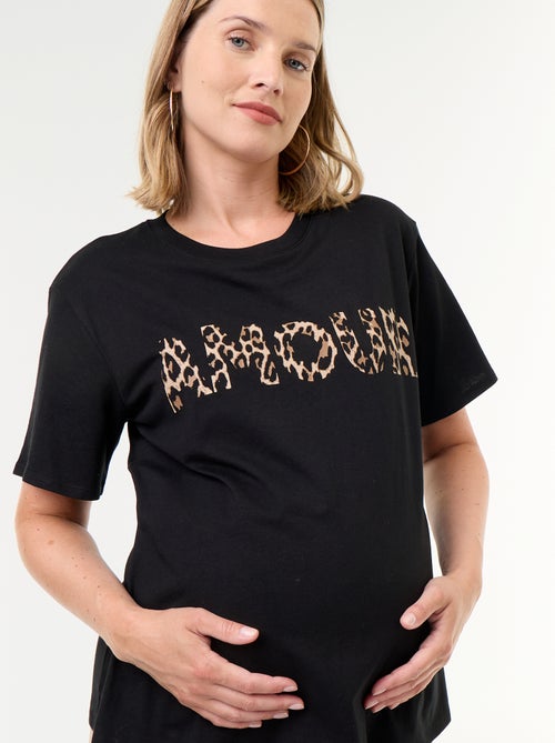 Zwangerschaps-T-shirt met print - Kiabi