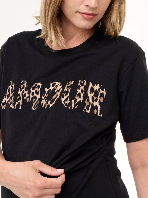 Zwangerschaps-T-shirt met print - Kiabi