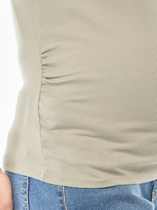 Zwangerschaps-T-shirt van ribstof - Kiabi