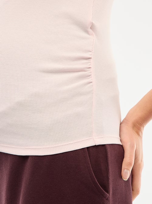 Zwangerschaps-T-shirt van ribstof - Kiabi