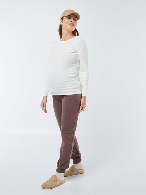 Zwangerschaps-T-shirt van ribstof - Kiabi