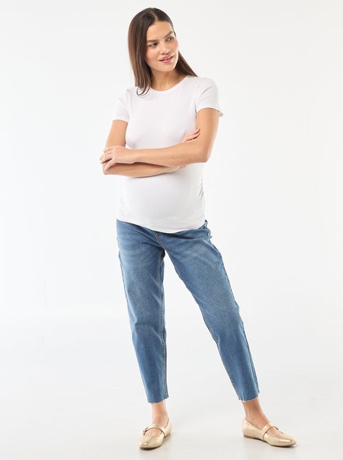 Zwangerschaps-T-shirt van ribstof - Kiabi