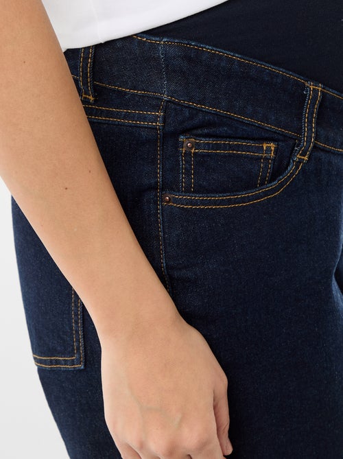 Zwangerschapsbermuda met hoge taille van denim - Kiabi