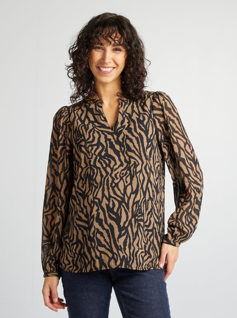 Zwangerschapsblouse - 'Only Maternity' bruin - Kiabi
