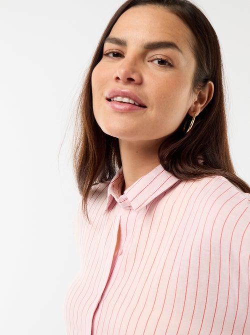 Zwangerschapsblouse van linnenmix - Kiabi