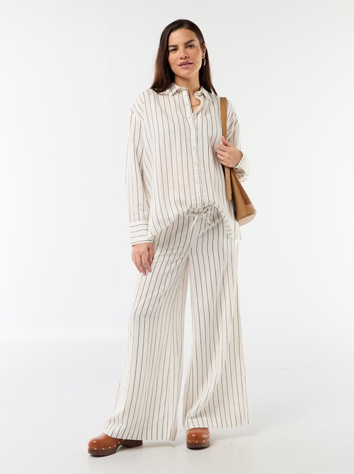 Zwangerschapsblouse van linnenmix - Kiabi