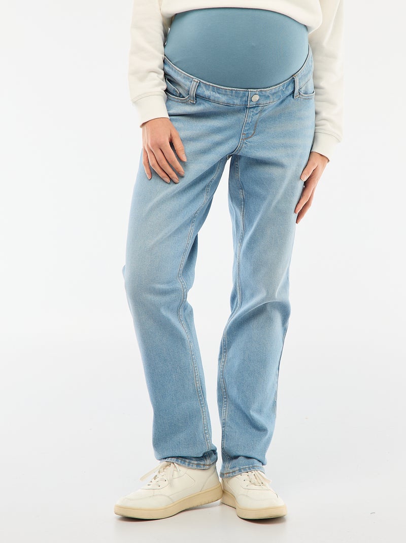 Zwangerschapsbroek met stretchband Blauw - Kiabi