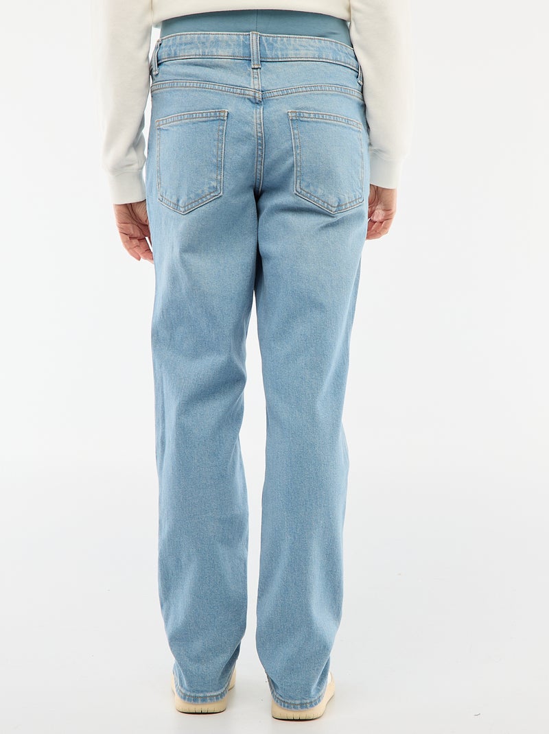 Zwangerschapsbroek met stretchband Blauw - Kiabi