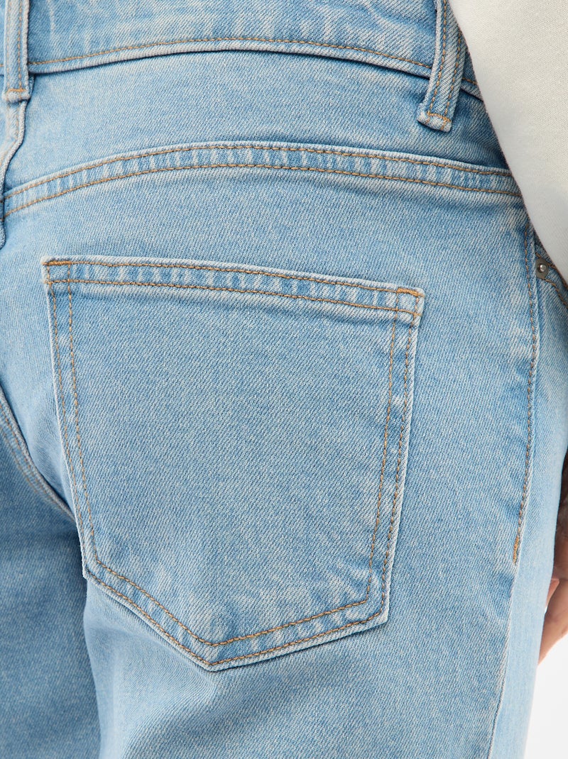 Zwangerschapsbroek met stretchband Blauw - Kiabi