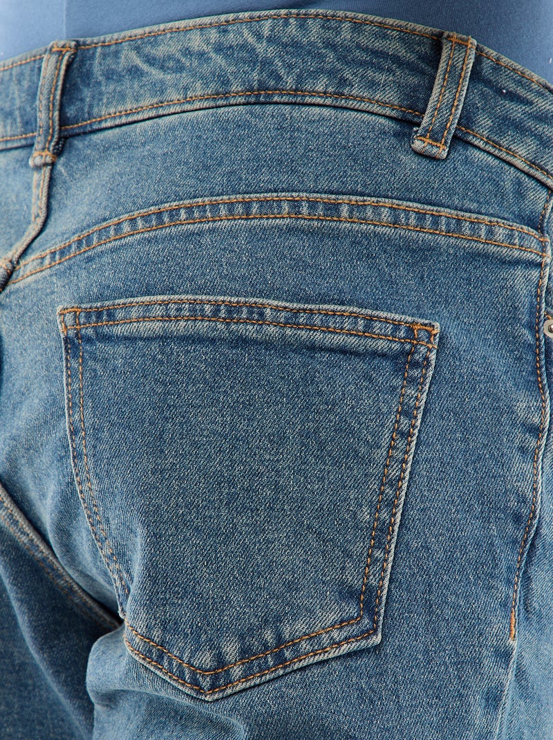 Zwangerschapsbroek met stretchband Blauw - Kiabi