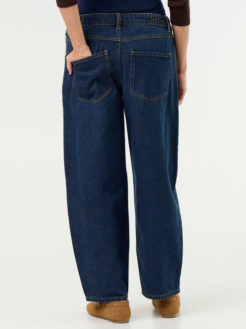 Zwangerschapsdenim broek met barrel fit - Kiabi