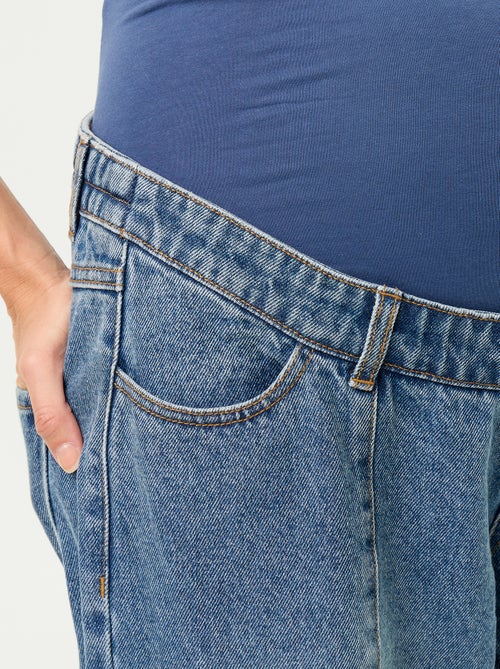 Zwangerschapsdenim broek met barrel fit - Kiabi Zwangerschapsdenim broek met barrel fit - Kiabi