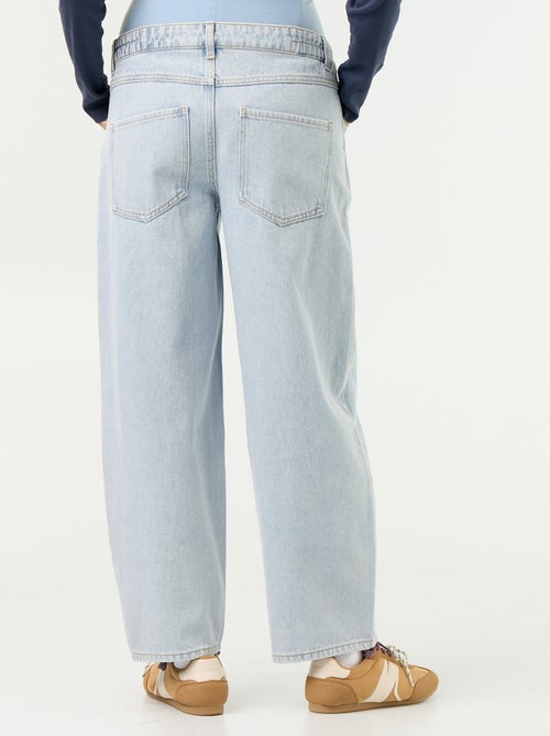 Zwangerschapsdenim broek met barrel fit - Kiabi Zwangerschapsdenim broek met barrel fit - Kiabi