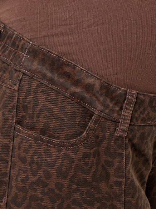 Zwangerschapsdenim broek met barrel fit - Kiabi Zwangerschapsdenim broek met barrel fit - Kiabi