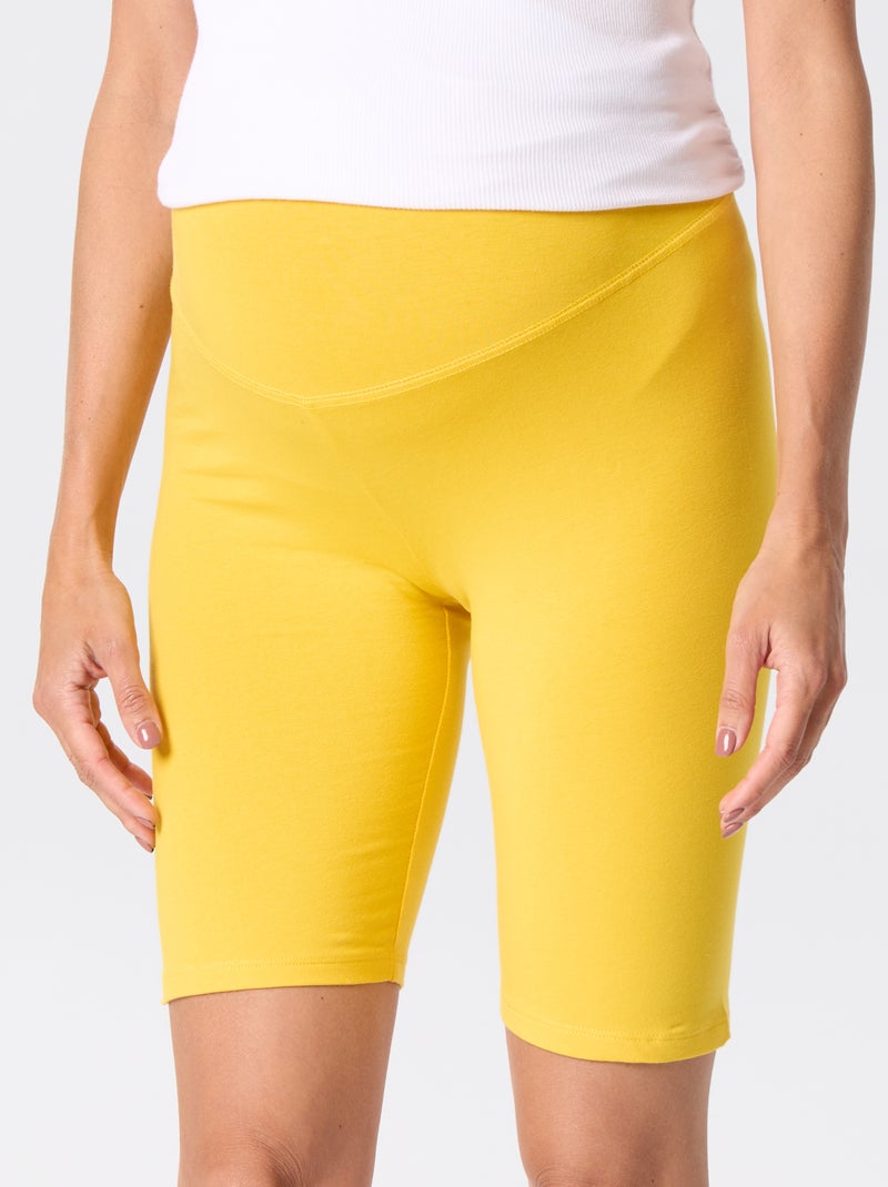 Zwangerschapsfietsshort Geel - Kiabi