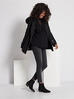 Zwangerschapsjas met woleffect - Kiabi