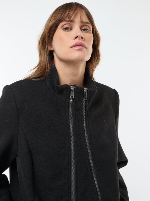 Zwangerschapsjas van wollen stof - Kiabi