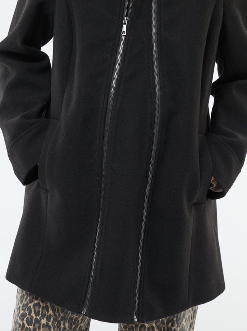 Zwangerschapsjas van wollen stof - Kiabi