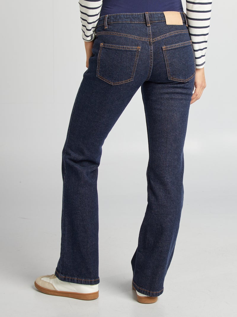 Zwangerschapsjeans met wijd uitlopende pijpen BLAUW - Kiabi