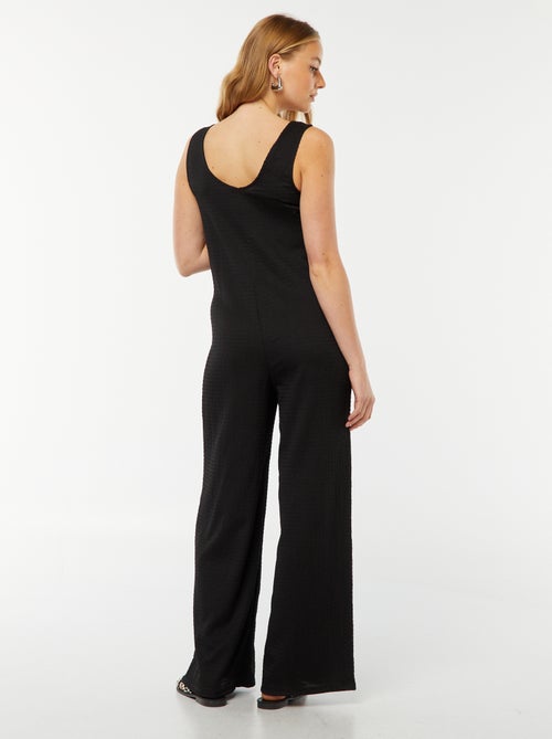 Zwangerschapsjumpsuit met wafeltextuur - Kiabi