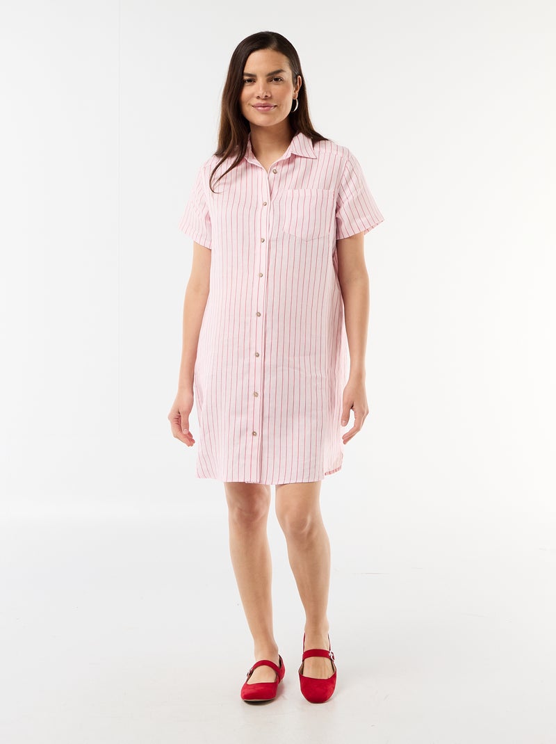 Zwangerschapsjurk van linnen Rose - Kiabi